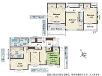 間取図/区画図:【倉見駅まで徒歩18分！長期優良住宅＆耐震等級3＋制震装置で安心の住まい】カースペース1台可教育施設や買い物施設が徒歩圏内