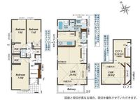 間取図/区画図:【倉見駅まで徒歩18分！長期優良住宅＆耐震等級3＋制震装置で安心の住まい】カースペース1台可教育施設や買い物施設が徒歩圏内