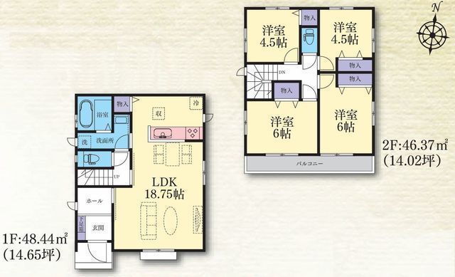 間取図/区画図:【全11棟！高低差のないフラットな新しい街並みが誕生！耐震等級3取得の安心設計】桜ヶ丘駅まで徒歩13分小学校徒歩1分！公園も近く子育て環境良好