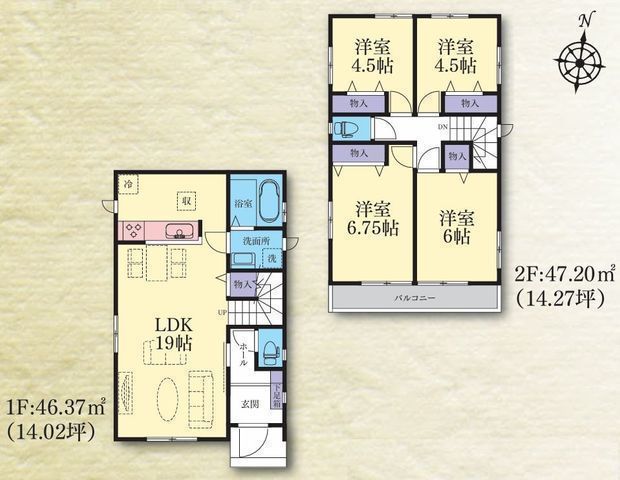間取図/区画図:【全11棟！高低差のないフラットな新しい街並みが誕生！耐震等級3取得の安心設計】桜ヶ丘駅まで徒歩13分小学校徒歩1分！公園も近く子育て環境良好