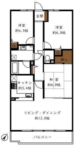 間取図/区画図:【ペット3匹と暮らせる大規模マンション！オートロックや宅配ボックス完備】バス便利用により駅アクセスも柔軟です教育施設や公園が近く買い物にも便利な立地