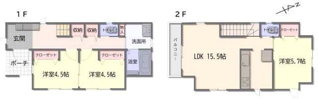 間取図/区画図:【南道路で陽当り良好!安心の耐震構造住宅!食洗機や浴室乾燥機等充実の設備!】小学校・セブンイレブンまで徒歩7分!近隣公園など多く閑静な住宅街です!