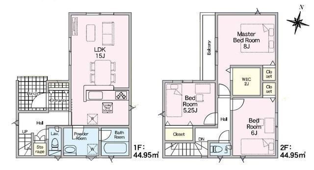 間取図/区画図:【全4棟の個性豊かな住まい！安心の耐震・制震構造＋性能評価書付き】キッチンから直接洗面室に出入できる家事動線を考えたプラン駅まで徒歩圏内で通勤通学に便利