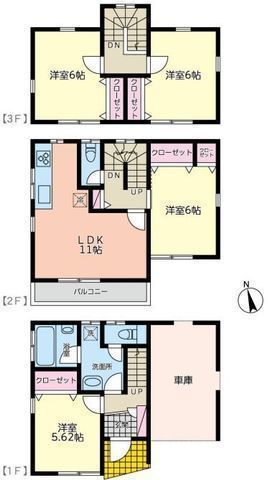 間取図/区画図:【南道路の内外装リフォーム済戸建！建物大変綺麗・即内覧できます！】ドラッグストア・スーパー・コンビニ徒歩8分以内で生活便利な立地です！
