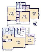 間取図/区画図:【生活利便施設が身近に揃う全8棟！長期優良住宅＋性能評価書付き】ZEH水準の断熱性能を備え年中快適に過ごせる省エネ設計周辺環境充実の暮らしやすい立地