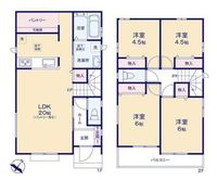 間取図/区画図:【生活利便施設が身近に揃う全8棟！長期優良住宅＋性能評価書付き】ZEH水準の断熱性能を備え年中快適に過ごせる省エネ設計周辺環境充実の暮らしやすい立地