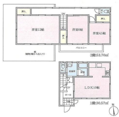 間取図/区画図:【人工芝を敷き詰めた広い庭とゆとりある間取り】リフォーム済みで即内覧&即入居可能地下車庫はワンボックスやSUV車も入庫可能前面道路6mで開放感あり