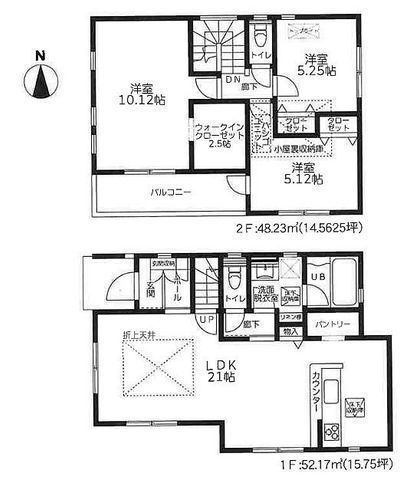 間取図/区画図:【駅徒歩9分の好立地！全8棟の分譲住宅！】駐車場2台可能！浴室テレビや玄関カードキーなど充実の設備！モデルハウスございます！