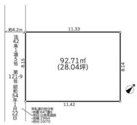 間取図/区画図:【南西道路の整形地！建物フリープランですのでお好きな間取で建築できます！】スーパー徒歩4分、コンビニ徒歩5分の好立地！