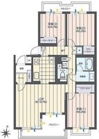 間取図/区画図:【人気の辻堂駅徒歩10分！新規リフォーム済マンション！】専有面積80平米以上！南向きワイドバルコニーで陽当り良好！ペット飼育可能！