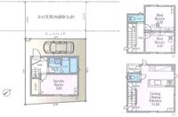 間取図/区画図:【全室エアコン・照明付き。即入居可能な設備充実の新築住宅で賢く湘南ライフ】ダブルロフトで収納充実！省エネ性能ラベルのZEH水準住宅！