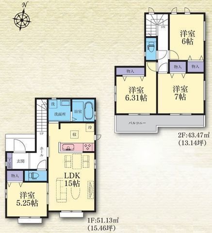 間取図/区画図:【小田急線「座間」駅徒歩7分の好立地!全16棟の新しい街並みが誕生】JR相模線「入谷」駅徒歩約8分小学校や公園、スーパーも近く周辺環境充実の立地