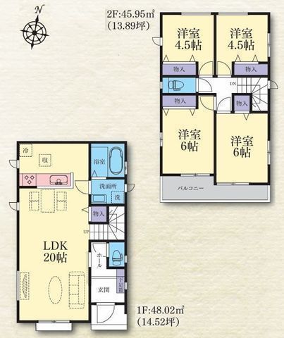 間取図/区画図:【小田急線「座間」駅徒歩7分の好立地!全16棟の新しい街並みが誕生】JR相模線「入谷」駅徒歩約8分小学校や公園、スーパーも近く周辺環境充実の立地