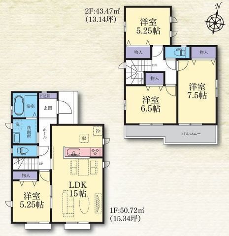 間取図/区画図:【小田急線「座間」駅徒歩7分の好立地！全16棟の新しい街並みが誕生】JR相模線「入谷」駅徒歩約8分小学校や公園、スーパーも近く周辺環境充実の立地