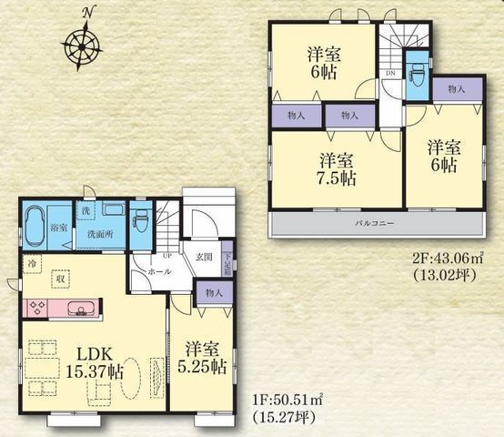 間取図/区画図:【小田急線「座間」駅徒歩7分の好立地!全16棟の新しい街並みが誕生】JR相模線「入谷」駅徒歩約8分小学校や公園、スーパーも近く周辺環境充実の立地