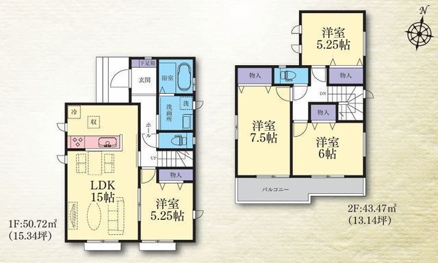 間取図/区画図:【小田急線「座間」駅徒歩7分の好立地！全16棟の新しい街並みが誕生】JR相模線「入谷」駅徒歩約8分小学校や公園、スーパーも近く周辺環境充実の立地
