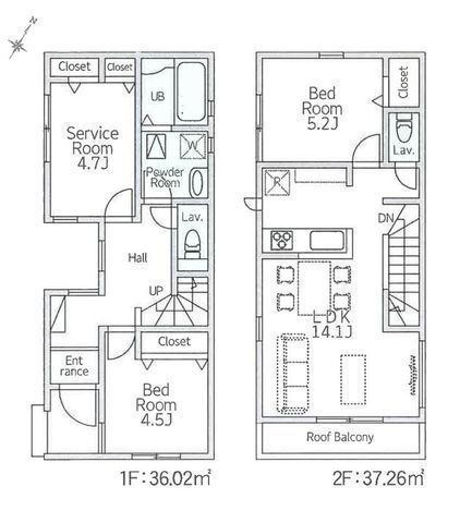 間取図/区画図:【カースペース2台可！断熱等級6・耐震等級3取得の高性能住宅】駅までフラットな道のり「鶴間駅」徒歩12分 食洗機・タッチレス水栓・宅配BOXなど設備充実