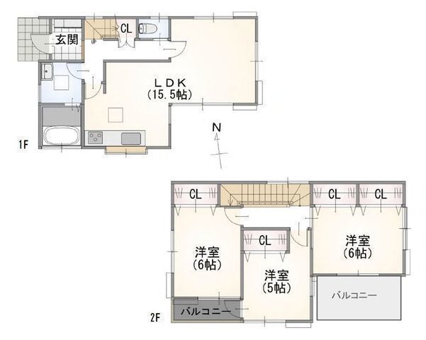 間取図/区画図:【全室南向きの明るい住まい！水回り含め内外装フルリフォーム完了の3LDK】鵠沼駅徒歩13分電動シャッター付き車庫を完備プライバシーに配慮されたお庭生活利便性も良好な住環境
