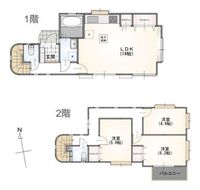 間取図/区画図:【内外装フルリフォーム（R8.4月完工予定）レンガ調の外観と天窓から光が差し込むレトロな家】長後駅徒歩12分、湘南台駅徒歩17分の好立地食洗機設置！