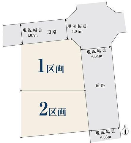 間取図/区画図:【「中田」駅から徒歩10分の好立地!建築条件なし】お好みのハウスメーカーでオーダーメイドの住まいを実現スーパー、コンビニ、小中学校、公園が徒歩10分圏内