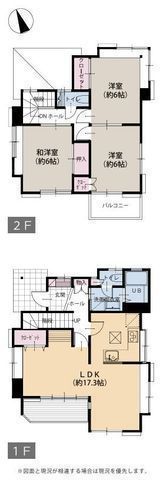 間取図/区画図:【水回り一新！内装街フルリノベーション済みの安心な3LDK】カースペース1台可南向きの庭に面したゆとりある17.3帖LDKリフォーム済で即内覧可！