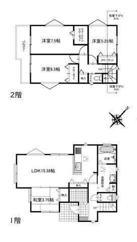 間取図/区画図:【敷地47坪以上！陽当たり良好！多用途に使える南西向きお庭スペース】スーパー、公園、学校も近く周辺環境充実全室収納に加えパントリーやWIC、リネン庫設置
