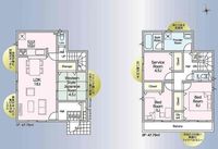 間取図/区画図:【安心の制震・耐震構造、性能評価書付！南道路・駐車場並列3台可能！】LDK18帖、主寝室6帖！すぐに内見できるモデルハウスございます！