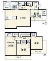 間取図/区画図:【南東・南西角地で陽当り・通風良好な4LDK！駐車1台×バイクも置けます】令和8年5月リフォーム完了予定全室収納スペース＋屋根裏収納あり閑静な住宅街