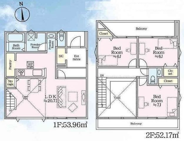 間取図/区画図:【ZEH水準の省エネ住宅！敷地50坪以上！快適性と機能性を追求した空間設計です！】駐車場2台可能！前面道路幅員8ｍで解放感ある立地！即内覧可能です！