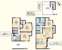 間取図/区画図:【町田駅徒歩10分、駐車場2台！角地で解放感ある立地です！】大型ルーフバルコニー、宅配BOXなど充実の設備のデザイナーズハウス！モデルハウスございます！