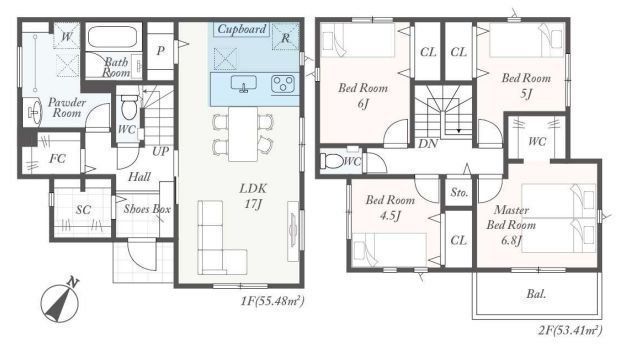 間取図/区画図:【土地49坪以上、全4棟の分譲戸建！安心の耐震構造住宅、駐車場2台可能！】食洗機やスマートコントロールキーなど充実の設備！モデルハウスございます！
