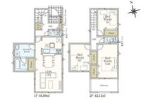 間取図/区画図:【全10棟の閑静な住宅街！耐震等級3＋制震装置搭載！住宅性能評価ダブル取得の安心住宅】全居室収納スペースあり南向きバルコニーのため陽当たり良好