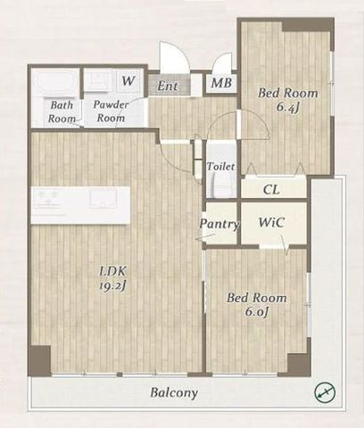 間取図/区画図:【相鉄線「三ツ境」駅徒歩2分！フルスケルトンからのフルリノベーション済】三ツ境駅徒歩2分の好立地ペット飼育可6階南西角部屋のため陽当たり通風良好リフォーム済みで即内覧できます！