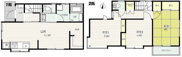 間取図/区画図:【内装リフォーム済！全室南向きで陽当り良好です！】全室収納、パントリー付き！小学校、セブンイレブン、フードワン徒歩10分以内！