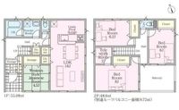 間取図/区画図:【綾瀬市早川の新築分譲全6棟。南向きLDK16帖以上の開放的な空間】カースペース2台以上駐車可全居室南向きで陽当たり良好耐震等級3＋制振装置搭載住宅性能評価ダブル取得防犯カメラ完備
