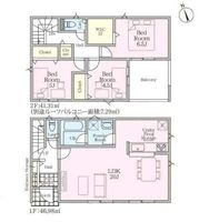 間取図/区画図:【綾瀬市早川の新築分譲全6棟。南向きLDK16帖以上の開放的な空間】カースペース2台以上駐車可全居室南向きで陽当たり良好耐震等級3＋制振装置搭載住宅性能評価ダブル取得防犯カメラ完備