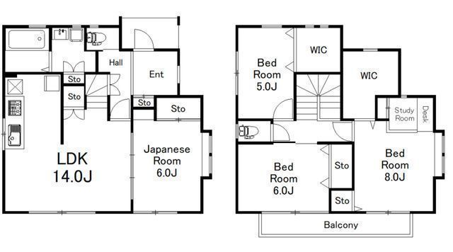 間取図/区画図:【角地につき解放感あります!土地ゆったり36坪!】ダブルウォークインクローゼットや書斎付き主寝室など使いやすい4LDK!ドラッグストアまで徒歩9分!