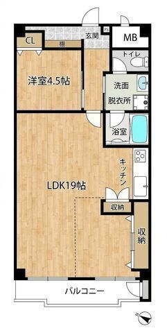 間取図/区画図:【最上階につき陽当たり・通風・眺望良好な1LDKリフォーム物件】小田急線「座間」駅徒歩10分水回り一新!室内リフォーム済2LDK間取り変更可能敷地内に公園、スーパー等も近く周辺環境充実