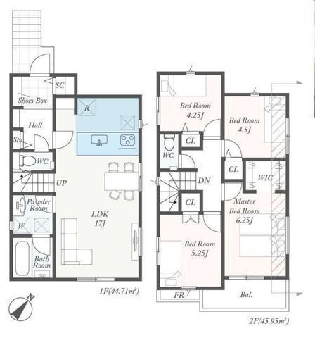間取図/区画図:【角地につき解放感ある立地！駐車場2台可！モデルハウスございます！】安心の耐震構造住宅、ZEH水準省エネ住宅！ゆとりの敷地34坪、南東向き4LDK！