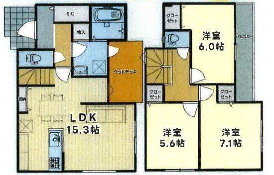 間取図/区画図:【全12区画の大型分譲地!モデルハウスございます!】駐車場2台可能、全室収納・パントリー・SIC等収納豊富!コンビニ・スーパー・小学校徒歩10分以内!
