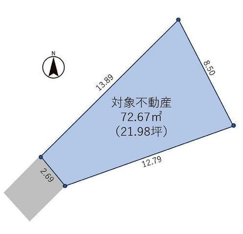 間取図/区画図:【建築条件無しですのでお好きなハウスメーカーで建築できます！】海まで徒歩14分！コンビニや小学校徒歩7分以内！閑静な住宅街です！