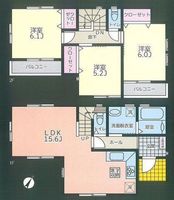 間取図/区画図:【内外装リフォーム済で即内覧可能！全室南東向き！】二面バルコニー、全室二面採光の解放感！ドラッグストアまで徒歩6分！