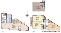 間取図/区画図:【ルーフバルコニー付き中古戸建！主採光南向きで陽当たり良好！】バス停徒歩2分！辻堂駅までバス12分、茅ヶ崎駅バス16分リフォーム済みで即内覧できます！