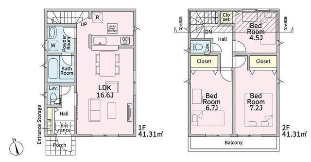 間取図/区画図:【即内見できるモデルハウスあり!対面キッチンの広々LDKがある3LDK】住宅性能評価ダブル取得、耐震・制震構造南向きのバルコニーとお庭のため陽当たり良好