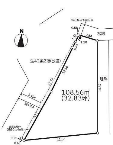 間取図/区画図:【駅徒歩6分の好立地!建物フリープランですのでお好きな間取で建築できます】敷地ゆとりの32坪!閑静な住宅街です!