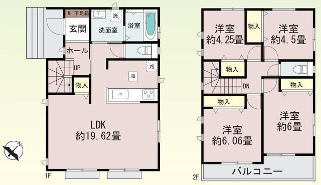 間取図/区画図:【即内覧できるモデルハウスございます！土地36坪、南東道路で陽当り良好！】安心の耐震構造住宅、性能評価書付！ZEH水準の省エネラベルの4LDK！