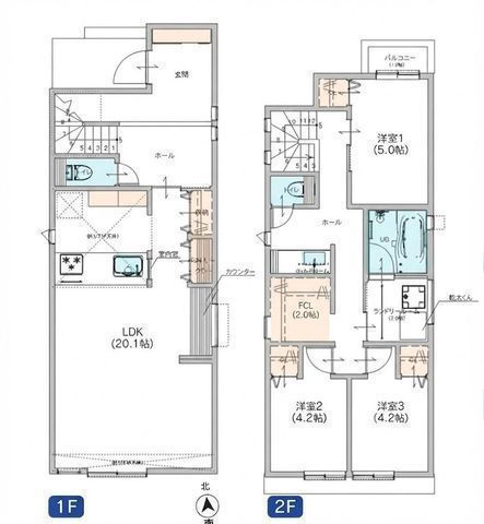間取図/区画図:【令和8年11月完成予定!LDK20帖以上と乾太くん付!モデルハウスあり】カースペース1台あり家事ラクが叶う間取り&住設備辻堂海岸まで自転車で約8分