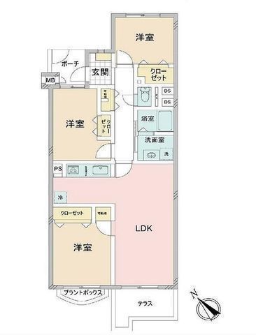 間取図/区画図:【内装リフォーム済で即内覧できます!専用庭付き、ペット2匹飼育可能!】スーパーまで徒歩5分、湘南T-SITE徒歩6分で生活便利な立地です!