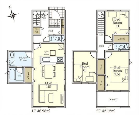 間取図/区画図:【制震装置搭載＋住宅性能評価ダブル取得！閑静な住宅街に位置する3LDK】カースペースあり　社家駅徒歩14分防犯カメラ完備　陽当たり良好