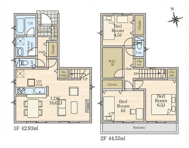 間取図/区画図:【制震装置搭載+住宅性能評価ダブル取得!閑静な住宅街に位置する3LDK】カースペースあり 社家駅徒歩14分防犯カメラ完備 陽当たり良好
